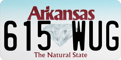 AR license plate 615WUG