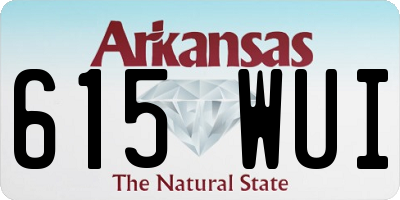 AR license plate 615WUI