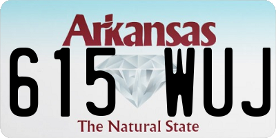 AR license plate 615WUJ