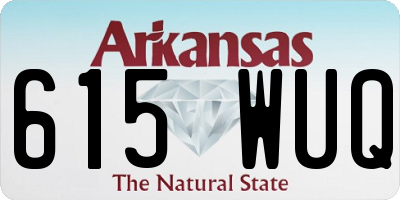 AR license plate 615WUQ