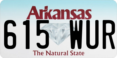 AR license plate 615WUR