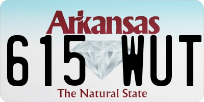 AR license plate 615WUT