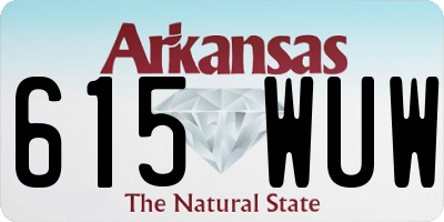 AR license plate 615WUW