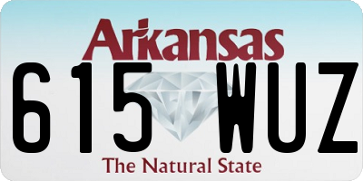 AR license plate 615WUZ