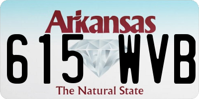 AR license plate 615WVB
