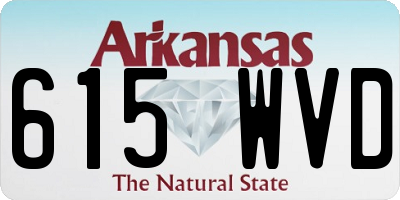 AR license plate 615WVD