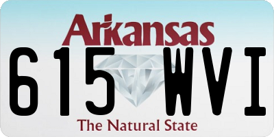 AR license plate 615WVI