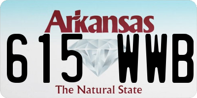 AR license plate 615WWB