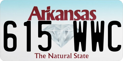 AR license plate 615WWC