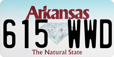 AR license plate 615WWD