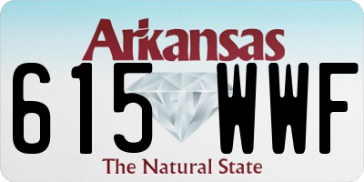 AR license plate 615WWF