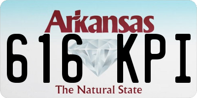 AR license plate 616KPI