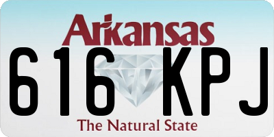 AR license plate 616KPJ