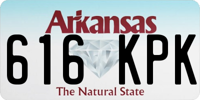 AR license plate 616KPK