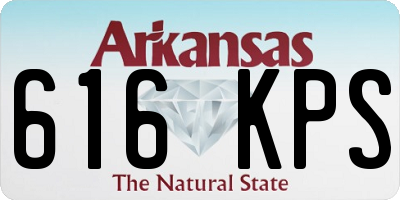 AR license plate 616KPS