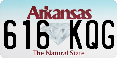 AR license plate 616KQG