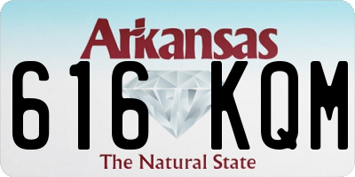 AR license plate 616KQM
