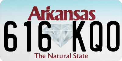 AR license plate 616KQO