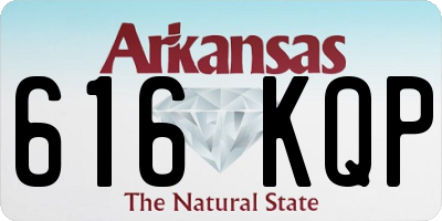 AR license plate 616KQP