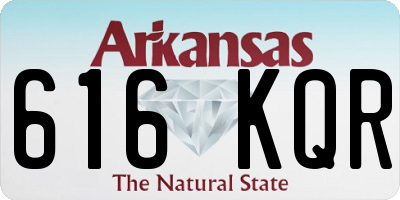 AR license plate 616KQR