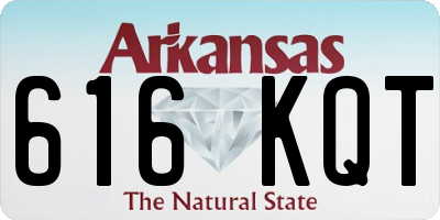 AR license plate 616KQT