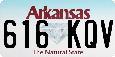 AR license plate 616KQV