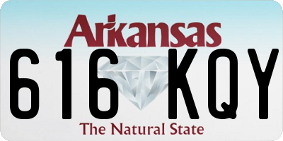 AR license plate 616KQY