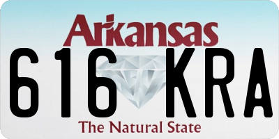AR license plate 616KRA