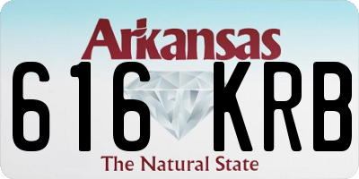AR license plate 616KRB