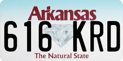 AR license plate 616KRD