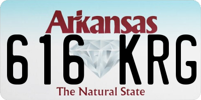 AR license plate 616KRG