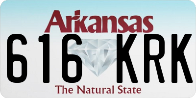 AR license plate 616KRK