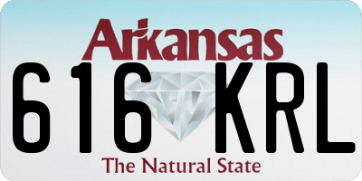 AR license plate 616KRL