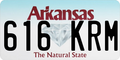 AR license plate 616KRM