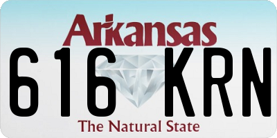 AR license plate 616KRN