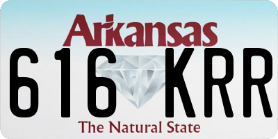 AR license plate 616KRR