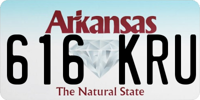 AR license plate 616KRU