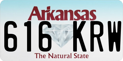 AR license plate 616KRW