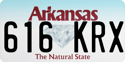 AR license plate 616KRX