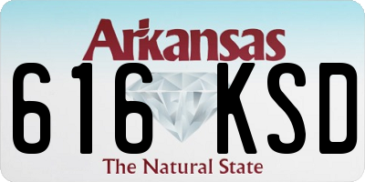 AR license plate 616KSD