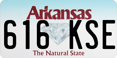 AR license plate 616KSE
