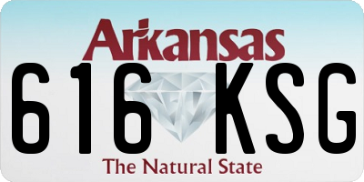 AR license plate 616KSG