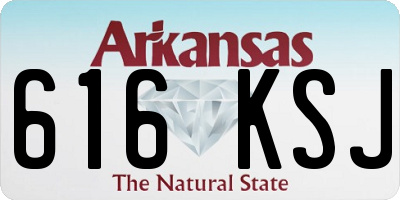 AR license plate 616KSJ