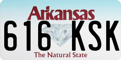 AR license plate 616KSK