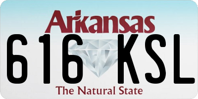 AR license plate 616KSL