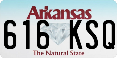 AR license plate 616KSQ
