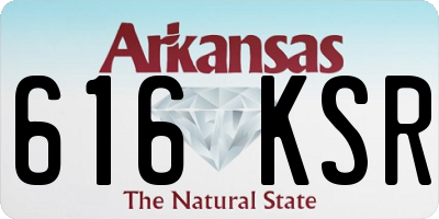 AR license plate 616KSR