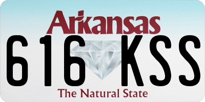 AR license plate 616KSS