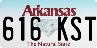 AR license plate 616KST