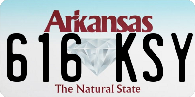 AR license plate 616KSY